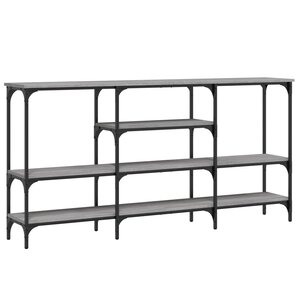 vidaXL Table console sonoma gris 160x29x80 cm bois d'ingénierie
