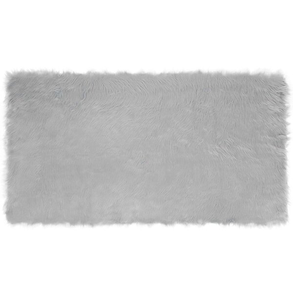 vidaXL Tapis en fausse Tafalla Gris 60 x 110 cm Polyester
