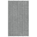 vidaXL Panneaux de toiture 12 Pièces Acier galvanisé Argenté 80x45 cm