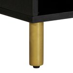 vidaXL Meuble TV noir 100x33x46 cm bois d'ingénierie