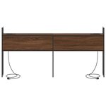 vidaXL Tête de lit de rangement Chêne marron 180 cm Bois d'ingénierie