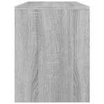 vidaXL Tabouret de toilette Sonoma gris 70x35x45 cm Bois d'ingénierie