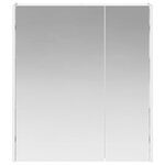 vidaXL Armoire Miroir de Salle de Bain Blanc 63 5 x 15 5 x 70 cm