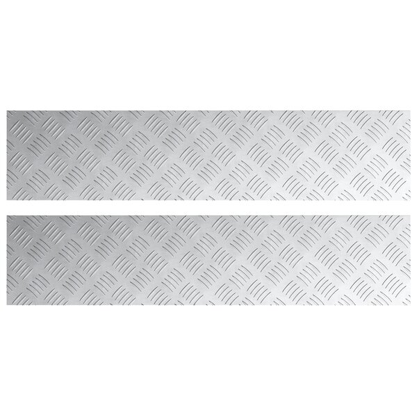 vidaXL Pack de 2 plaques antidérapantes en aluminium 90x20 cm