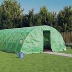 vidaXL Serre avec cadre en acier vert 70 m² 14x5x2 3 m