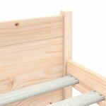vidaXL Cadre de lit sans matelas bois massif 120x200 cm