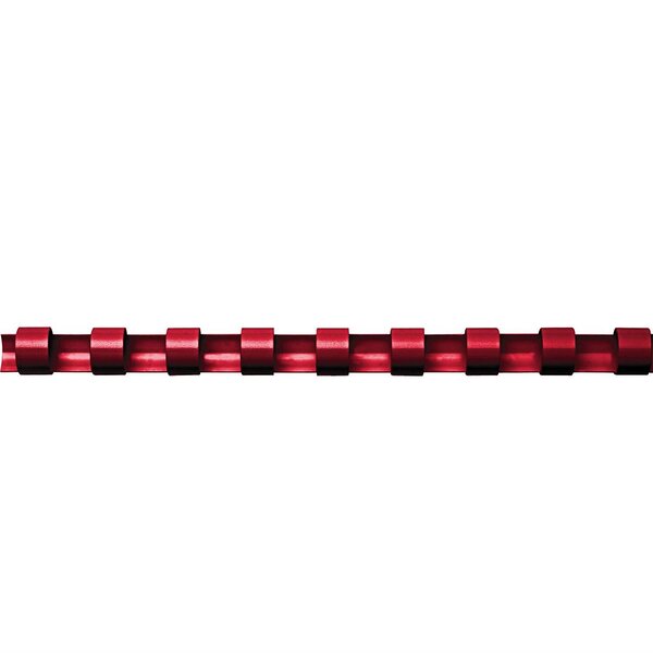 baguettes de reliure plastiques, rondes, rouge, 8mm Pack de 100 FELLOWES