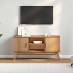 vidaXL Meuble TV OLDEN marron 114x43x57 cm bois de pin massif