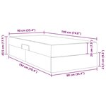 vidaXL Lit avec rangement et matelas avec matelas 2 Pièces Noir Cuir