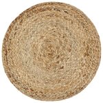 vidaXL Pouf fait à la main Vert olive 40 x 45 cm Jute