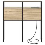 vidaXL Tête de lit de rangement Chêne sonoma 90 cm Bois d'ingénierie