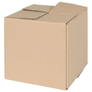 vidaXL Boîte Pliable 50 Pièces Naturel 20 x 20 x 20 cm Carton