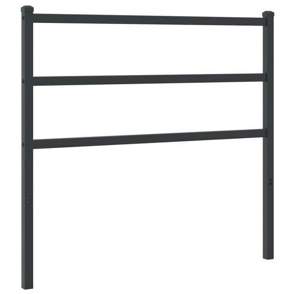vidaXL Tête de lit de remplacement métal noir 100 cm