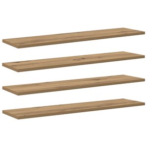 vidaXL Planche d'étagère à livres 4 Pièces Marron 100 x 40 x 1.5cm