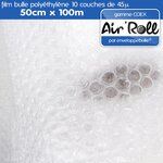 Lot de 20 rouleaux de film bulle d'air largeur 50cm x longueur 100m - gamme air'roll coex