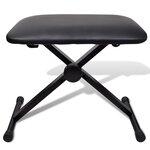 vidaXL Ensemble de tabouret et support réglable de piano