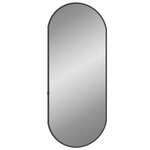vidaXL Miroir mural Noir 60x25 cm Ovale