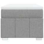 vidaXL Sommier à lattes de lit et matelas Gris clair 90x190 cm Tissu