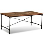 vidaXL Table de salle à manger Bois de récupération massif 180 cm