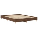 vidaXL Cadre de lit sans matelas chêne marron 150x200 cm
