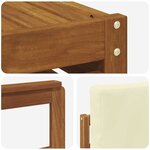 vidaXL Ensemble de canapés d'extérieur 11 pc Naturel et Crème