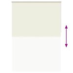Store enrouleur occultant 140 x 230 cm crème
