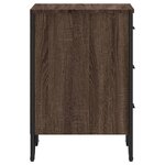 vidaXL Table de chevet chêne marron 40x41x60 cm bois d'ingénierie