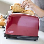 Russell hobbs grille-pain colours plus rouge flamme 1670 w