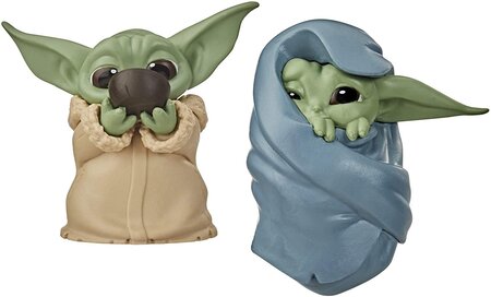 Pack de 2 Figurines Star Wars The Mandalorian Baby Bounties The Child Bébé Yoda de 5,5 cm