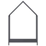 vidaXL Portant de bois chauffage anthracite 60x25x90 cm