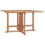 vidaXL Ensemble à manger d'extérieur pliable 5 Pièces Bois solide de teck