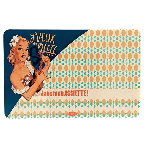 Set pvc de table rectangulaire - j'veux du soleil