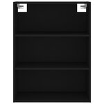 vidaXL Buffet haut Noir 69 5x34x180 cm Bois d'ingénierie