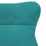 vidaXL Fauteuil relaxant Turquoise 69 x 74 x 93 cm Velours