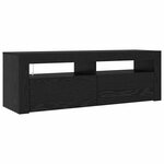vidaXL Meuble TV Chêne noir 120 x 35 x 40 cm Bois d'ingénierie