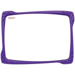 Kit ardoise incassable effaçable à sec 1 face unie / 1 face seyès 20 x 27 cm + 1 feutre + 1 brosse