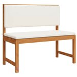vidaXL Banc de jardin Marron 100 x 50 x 91cm Bois d'acacia massif