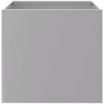 vidaXL Jardinières 2 Pièces argenté 42x40x39 cm acier galvanisé