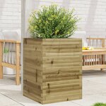 vidaXL Jardinière 50x50x68 5 cm bois de pin imprégné