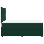 vidaXL Sommier à lattes de lit avec matelas vert foncé 120x190 cm