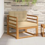 vidaXL Sofa de milieu extérieur Naturel