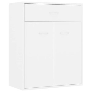 vidaXL Buffet blanc 60x30x75 cm bois d'ingénierie