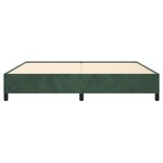 vidaXL Cadre de lit Vert foncé 200x200 cm Velours