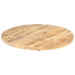 vidaXL Dessus de table Bois de manguier solide Rond 25-27 mm 40 cm