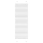 vidaXL Store plissé blanc 40x100 cm largeur du tissu 39 4 cm polyester