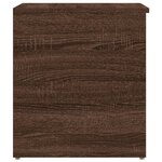 vidaXL Coffre de rangement Chêne marron 84x42x46 cm Bois d'ingénierie