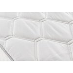 Ensemble Matelas ressorts + Sommier tapissier 140 x 190 cm - Confort équilibré - Epaisseur 23 cm - Galon gris