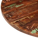 vidaXL Dessus de table Ø 70x2 5 cm rond bois massif de récupération