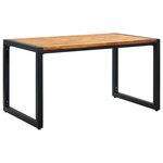 vidaXL Table de jardin aux pieds en U 140x80x75cm Bois d'acacia massif