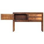 vidaXL Buffet 118x30x75 cm Bois de manguier massif